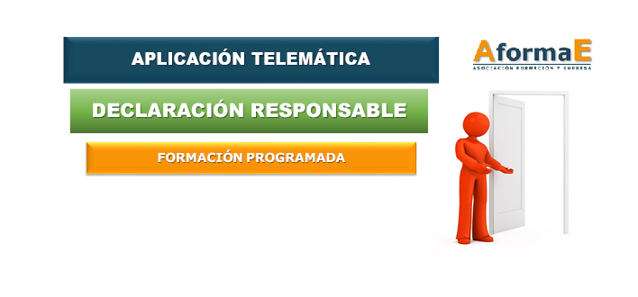 Apertura de la aplicación telemática para la declaración responsable de formación progrmada